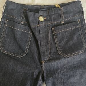 Maeve Dark Indigo Wide Leg Jeans - The Colette